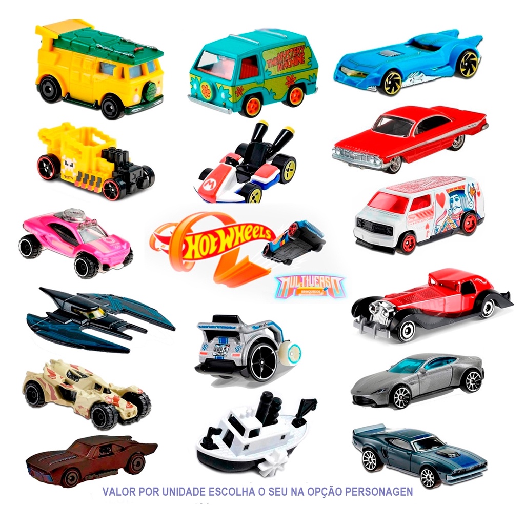 Carrinhos Hot Wheels Tematicos Filmes Series Especiais Original