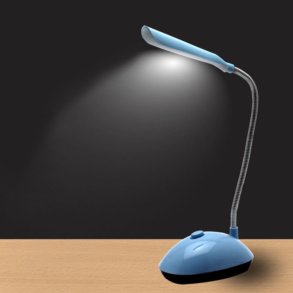 Mini estudo lâmpada de mesa 4 leds flexível readig tabela