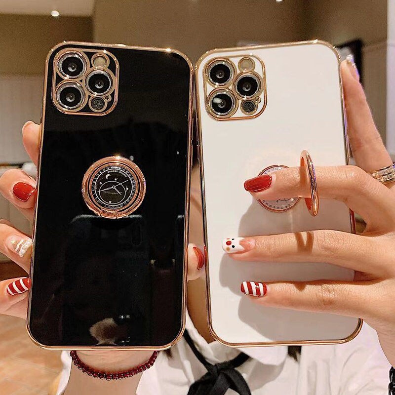 Capa De Celular AntiImpacto Com Anel De Suporte Para Iphone 12 Pro Max