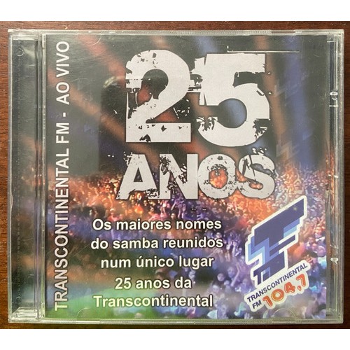 Transcontinental Fm Cd Ao Vivo 25 Anos Excelente Estado Shopee Brasil