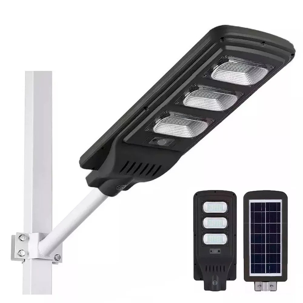 Luminária Led Solar 90w C/ Sensor Movimento Iluminação Pública P/ Poste