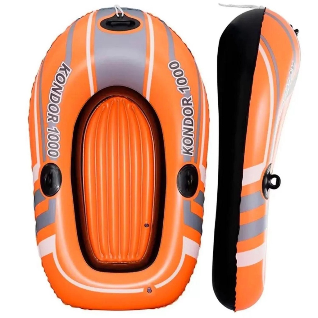 Bote Inflável Bestway Dobrável 1,55m x 97cm Kondor 1000 Hydro Force