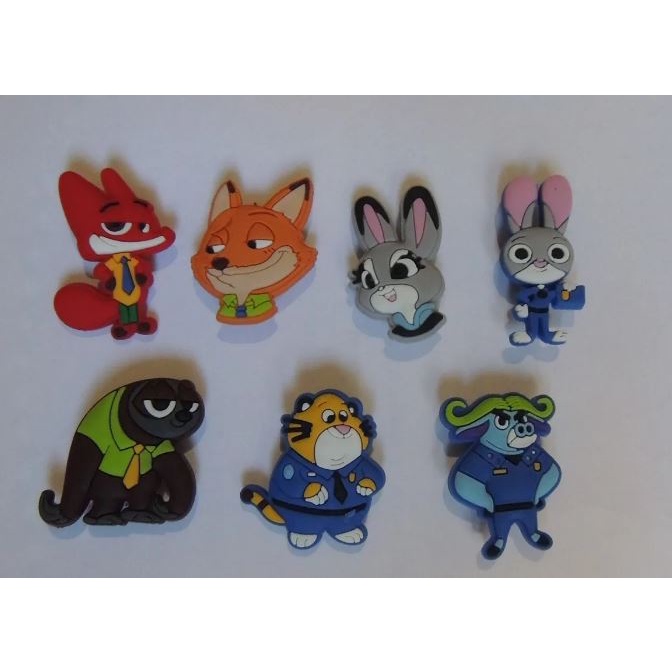 Jibbitz zootopia kit com 7 para crocs Shopee Brasil
