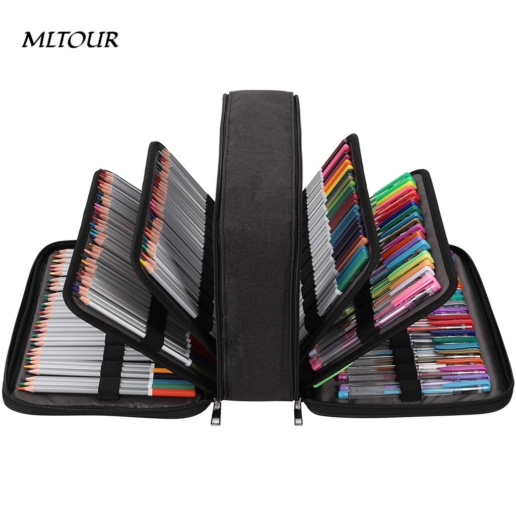 Colored Pencil Case 300 Slots Pen Pencil Bag Organizer High Capacity