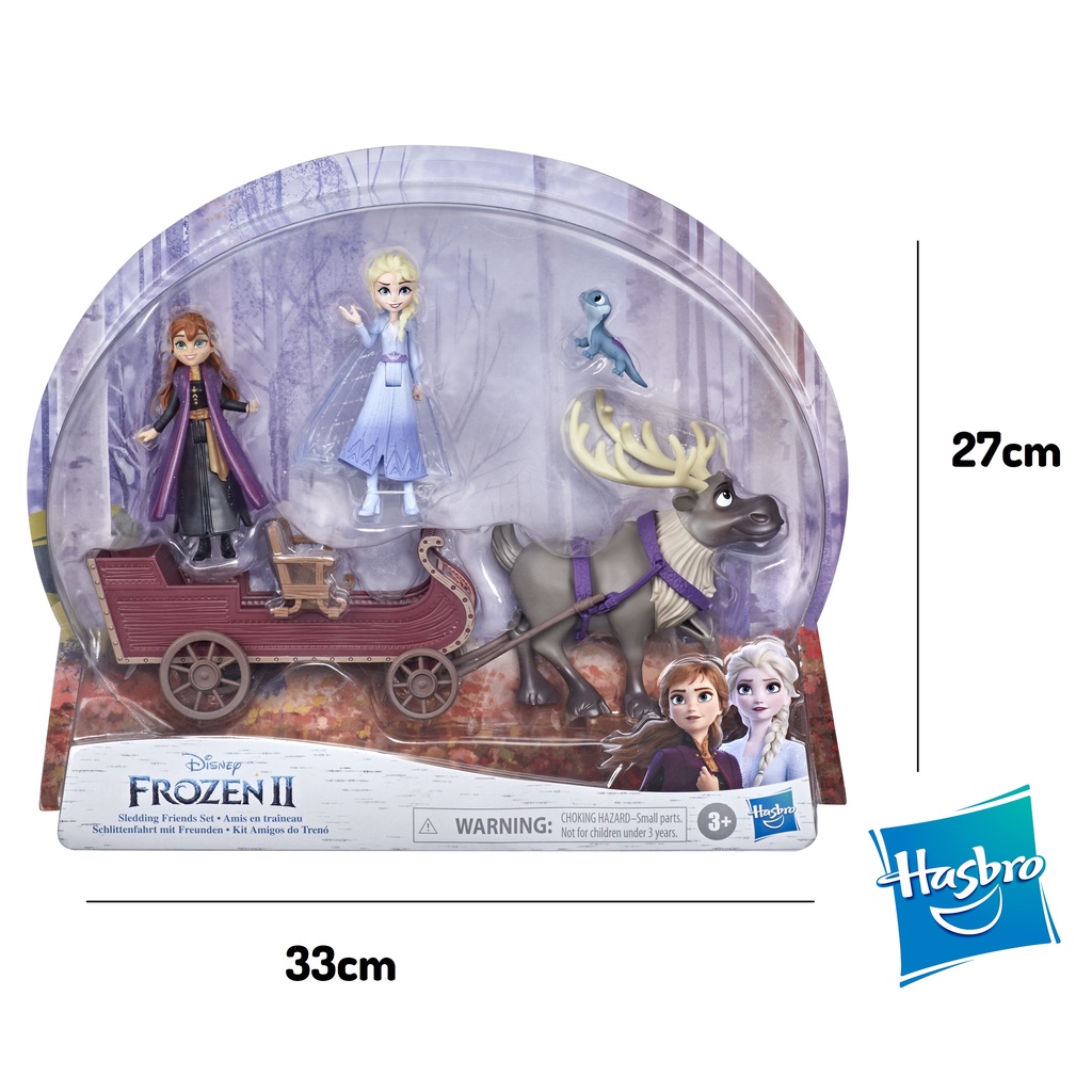 Play Set Frozen 2 Sledding Friends Anna, Elsa, Brinquedo Importado