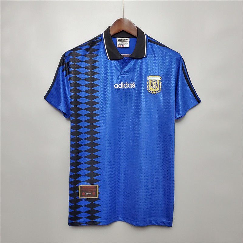 1994 Camisa De Futebol Argentina Retrô Para Masculino/Treino/Uniforme