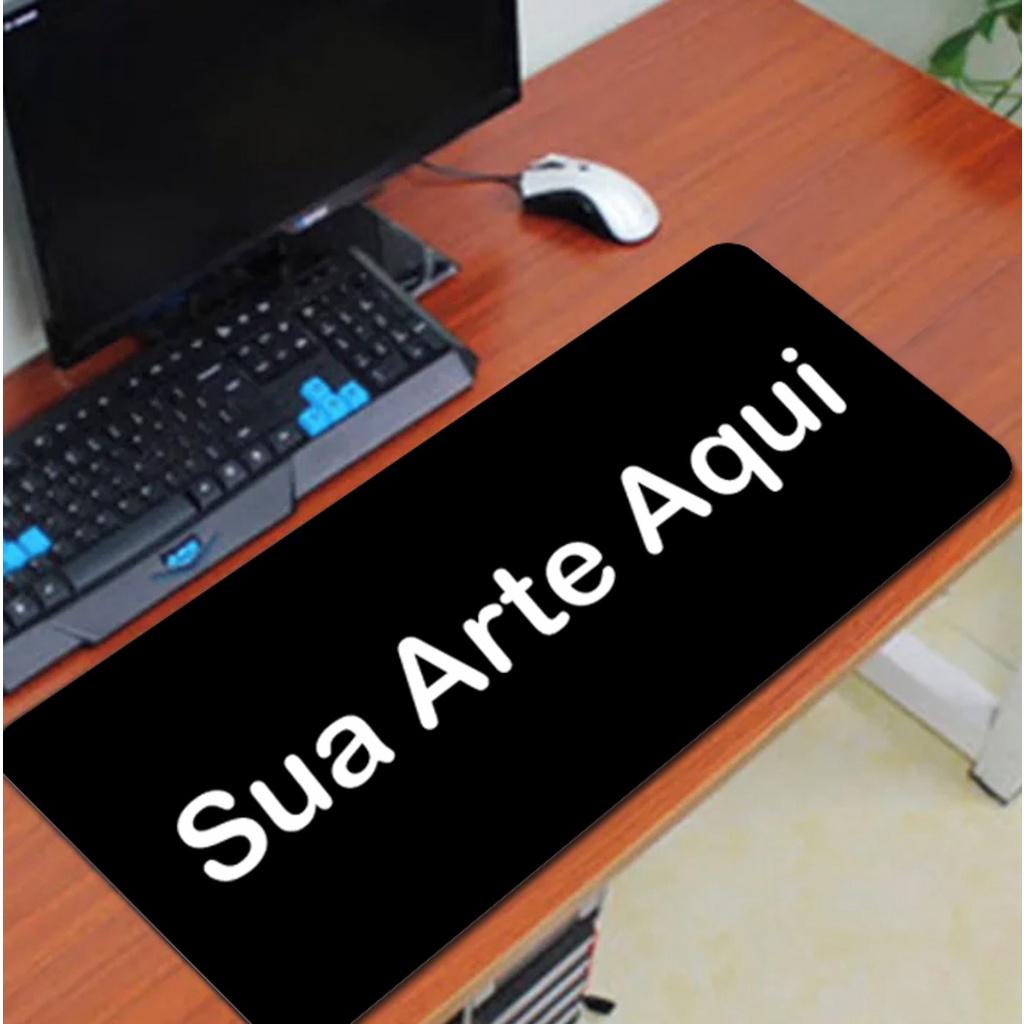 Mouse pad Gamer personalizado 90x40cm sua arte aqui Mousepad grande
