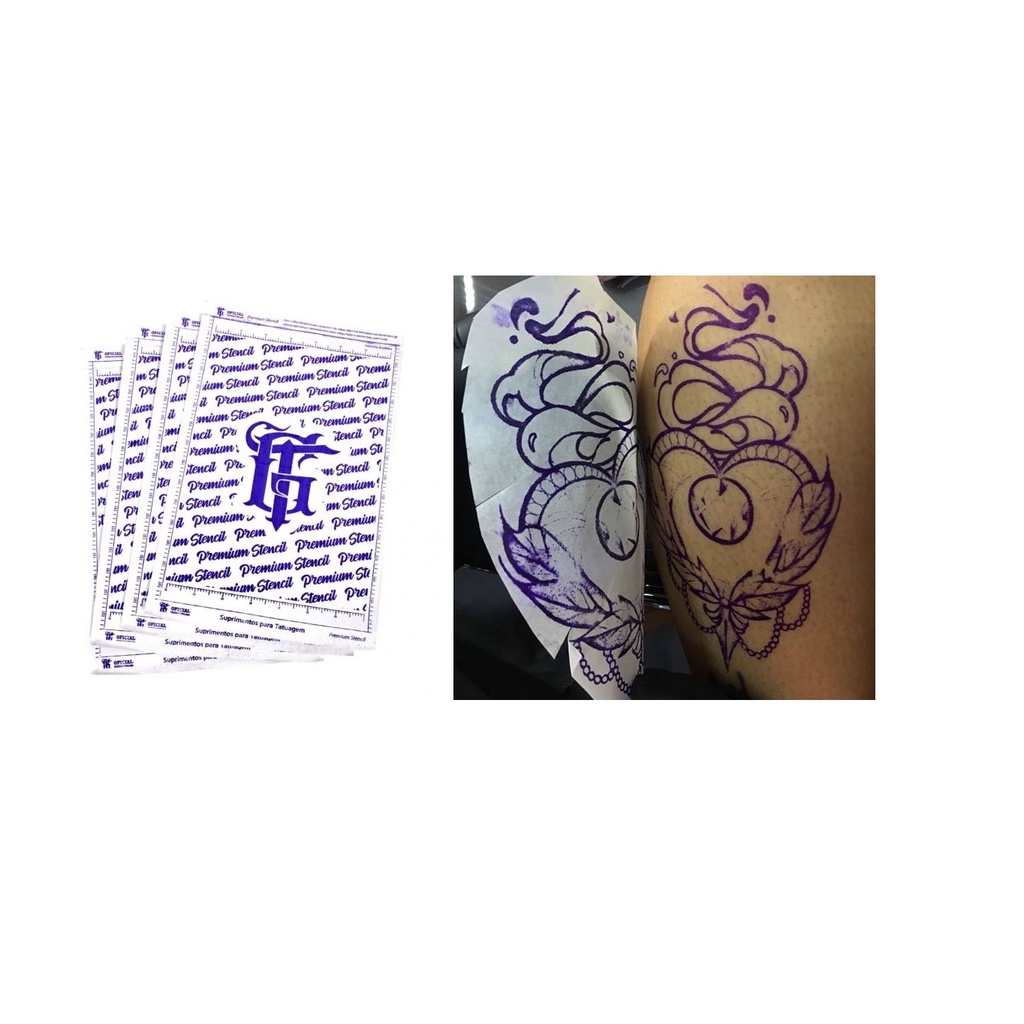 Papel Para Decalque 03(Un) Folhas Tattoo Hornet/Gt 80% Hectográfico Carbono Cod:0134 | Shopee Brasil 1024_x_1024_jpg
