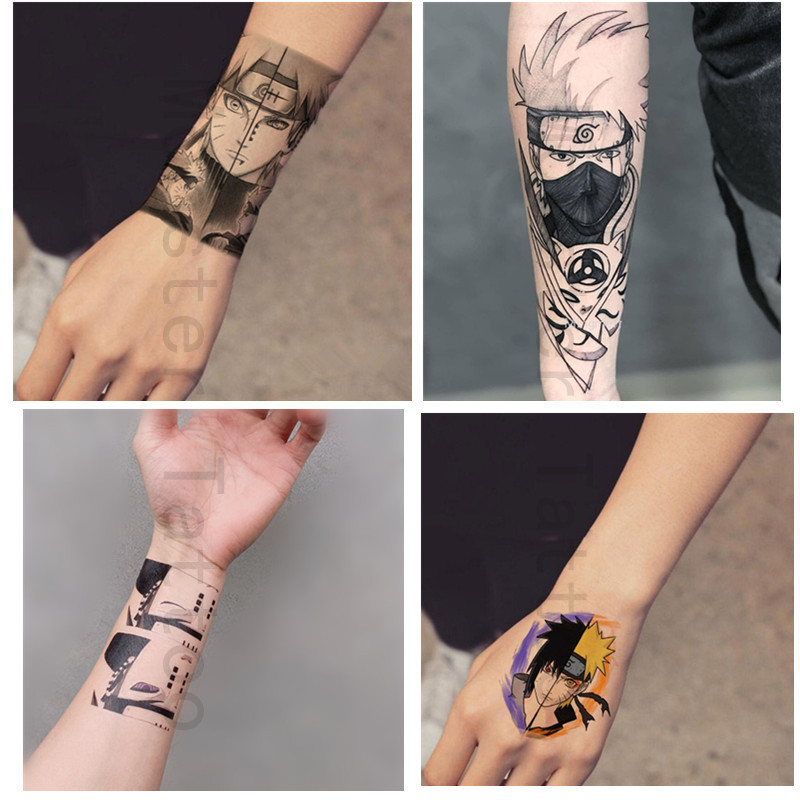 10Pcs Tatuagem Adesiva Temporária À Prova D 'Água De Longa Duração Anime Naruto | Shopee Brasil 800_x_800_jpg