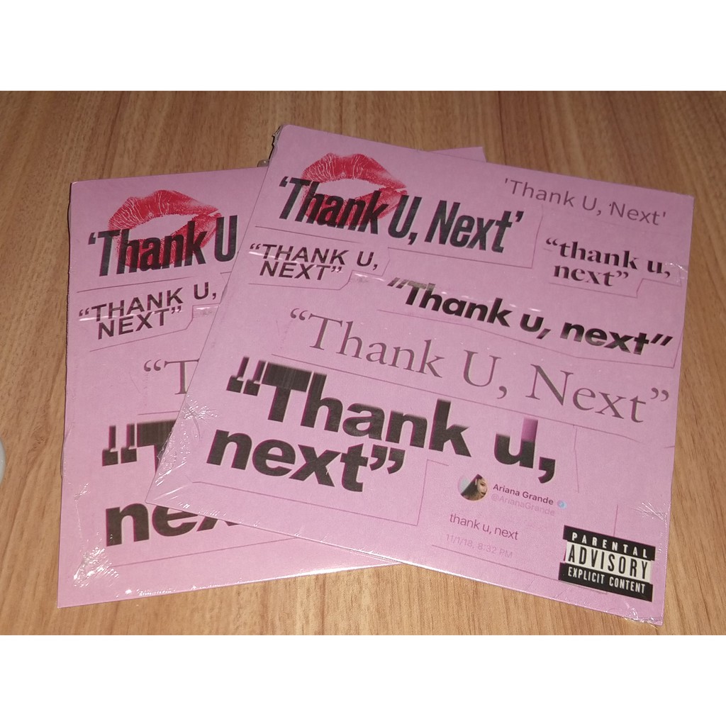 LP Ariana Grande Thank u, next (single) 7" disco de vinil original