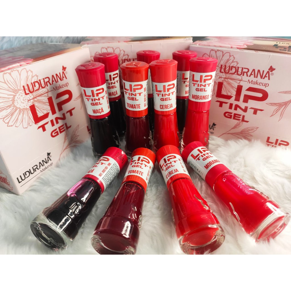 Kit 2 Lip Tint Gel Ludurana Makeup/ Cores A Escolher Shopee Brasil