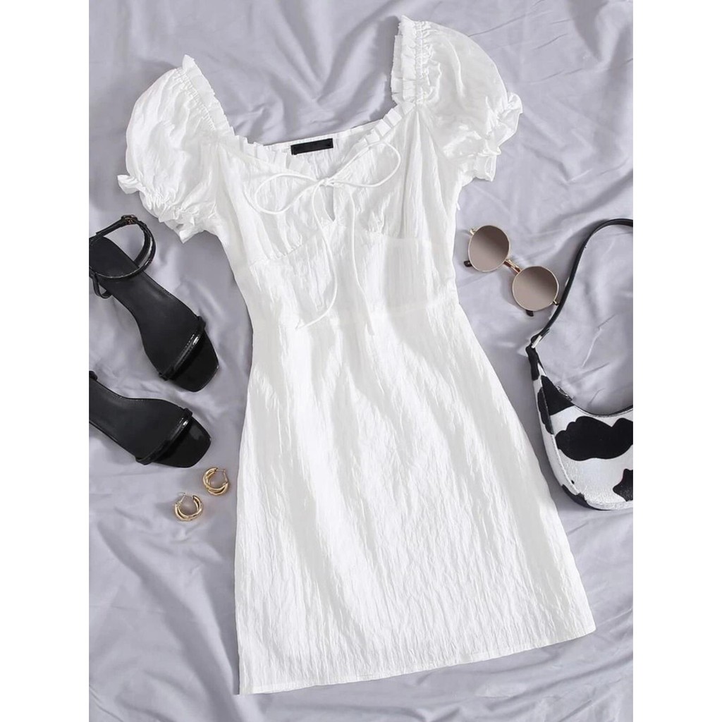 Vestido branco shein Shopee Brasil