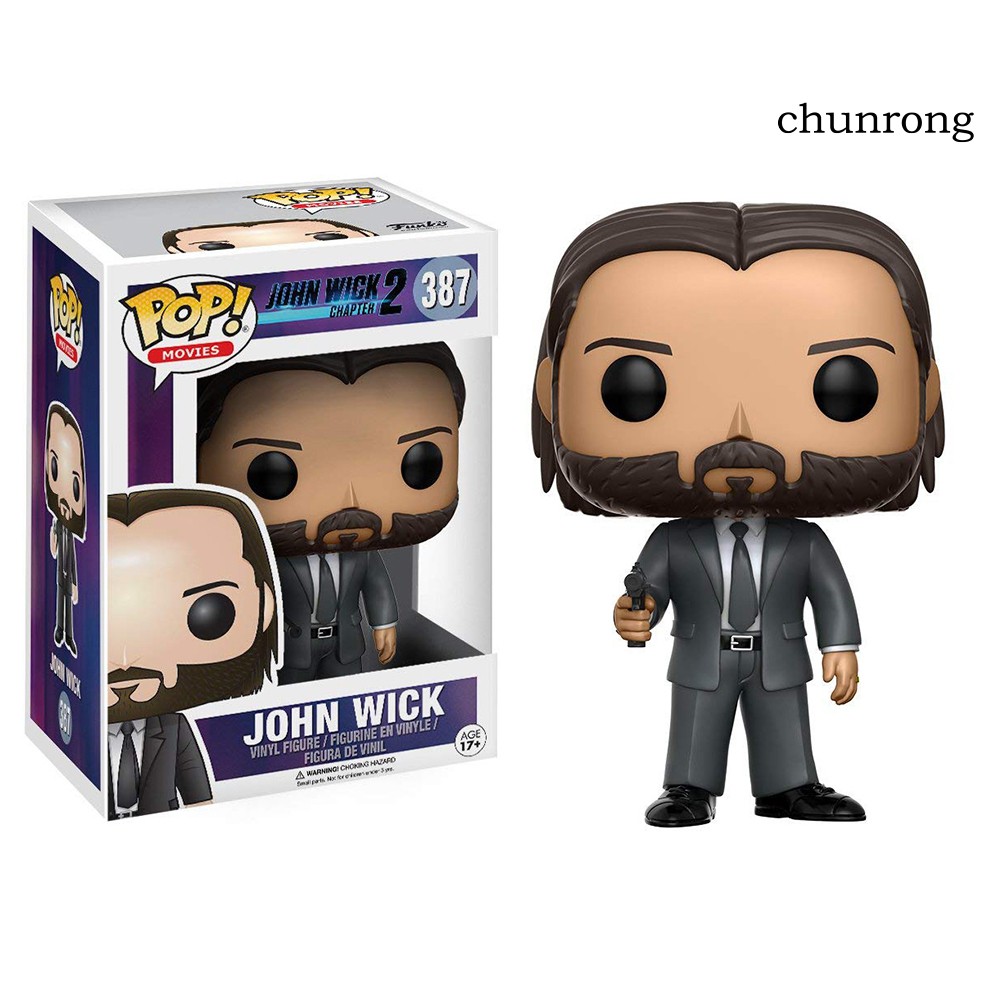 Cr + 9 cm Funko Pop Bobble Heads John Wick Modelo Boneca Action Figure