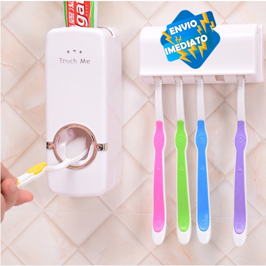 Dispenser Aplicador Creme Dental Pasta Dente Suporte Escovas Shopee