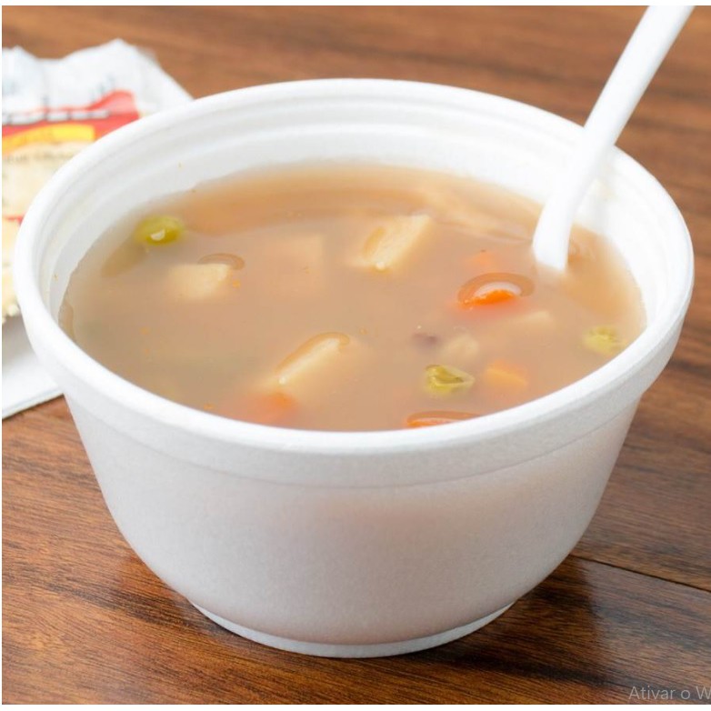 Pote Cumbuca com tampa Delivery Isopor 300 ml com 50 unidades Shopee