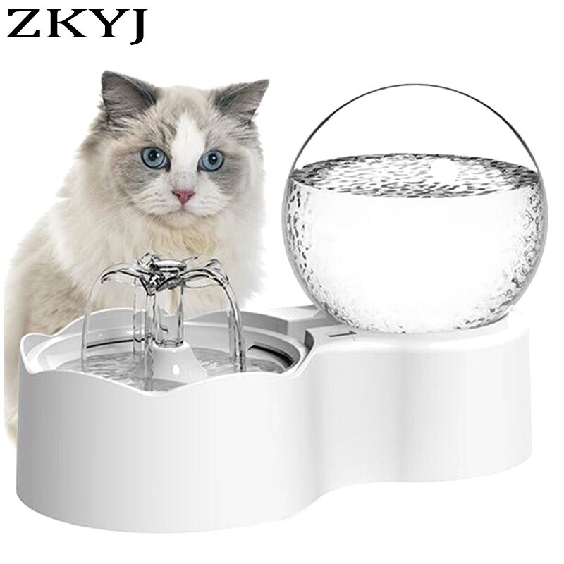 Pet Automatic Water Dispenser Cat Fountain Smart Filter Gravity