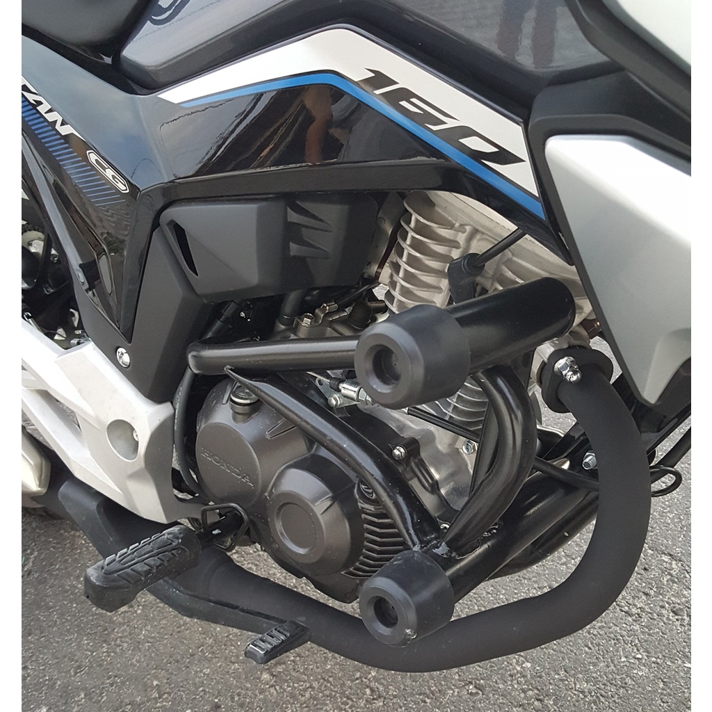 Protetor de Motor Titan 160 Fan 160 CG Start Manobra Grau Stant Stunt