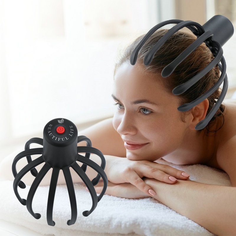 Massageador De Cabeça De Polvo Elétrico Ferramenta De Massagem