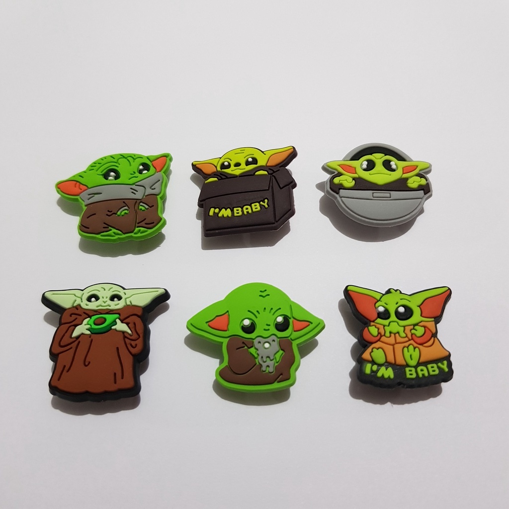 Pin/Jibbitz para Crocs Star Wars Mandalorian Baby Yoda Shopee Brasil