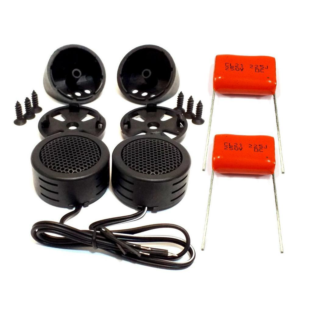 Mini Tweeter Alta Frequência 600w e Capacitores Painel Porta Com