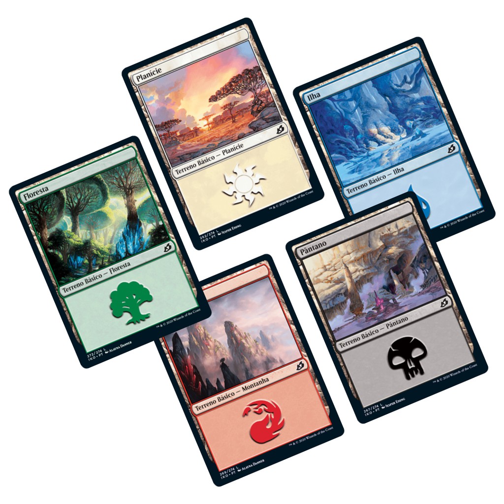 Magic the Gathering Conjunto de terrenos básicos basic lands 20