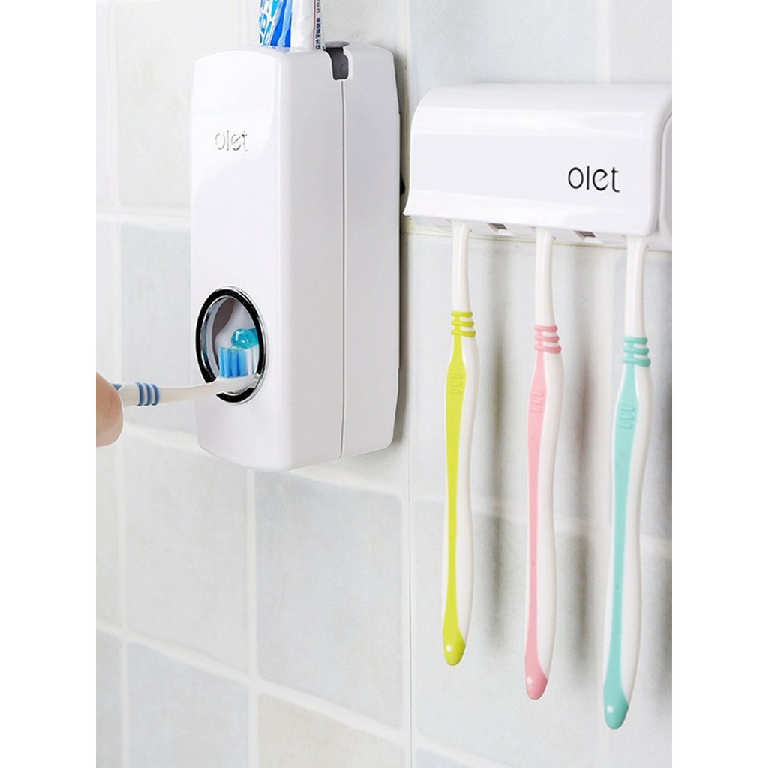 Dispenser De Creme Dental Pasta De Dente Suporte Escovas 5 ESCOVAS