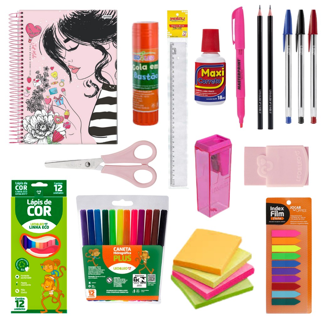 Kit Material Escolar Volta As Aulas 2022 Material Escolar Barato