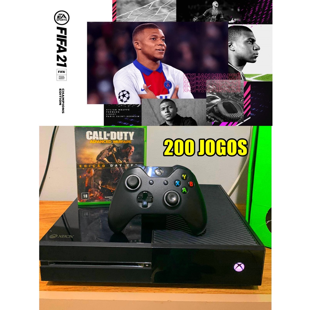 Xbox one 500gb completo original com garantia varios jogos video game