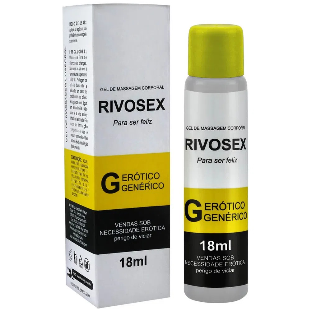 Gel prolongador de ejaculação RIVOSEX 18ML excita refresca retarda