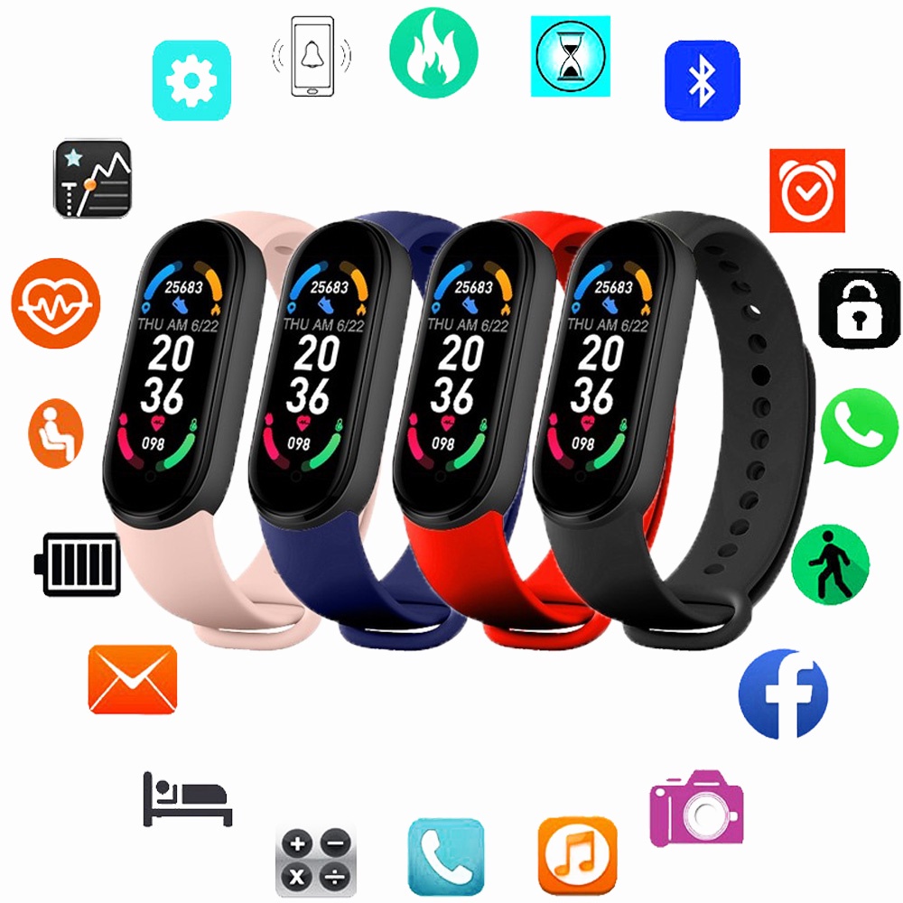 Smartwatch Versão global XIAOMI M5/M6 MI BAND6 Relógio Smart Esportivo