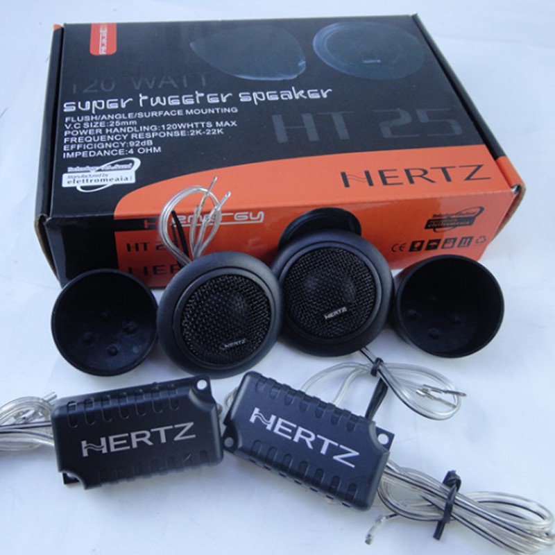 HERTZ HT25 120W Car Music Stereo Super Dome Tweeter Speakers Audio