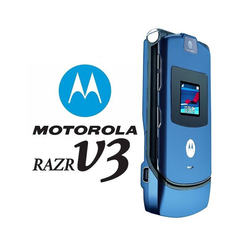 Novo Telefone Desbloqueado Motorola V3 RazrBluetoothGprsCâmera Vga