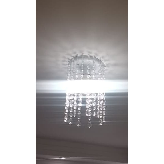 Lustre luminaria de teto pendente Cristal Acrilico 22 CM para Cozinhas