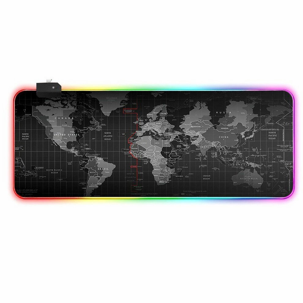 Mouse pad led rgb gamer escritório modelo mapa mundi mousepad Shopee