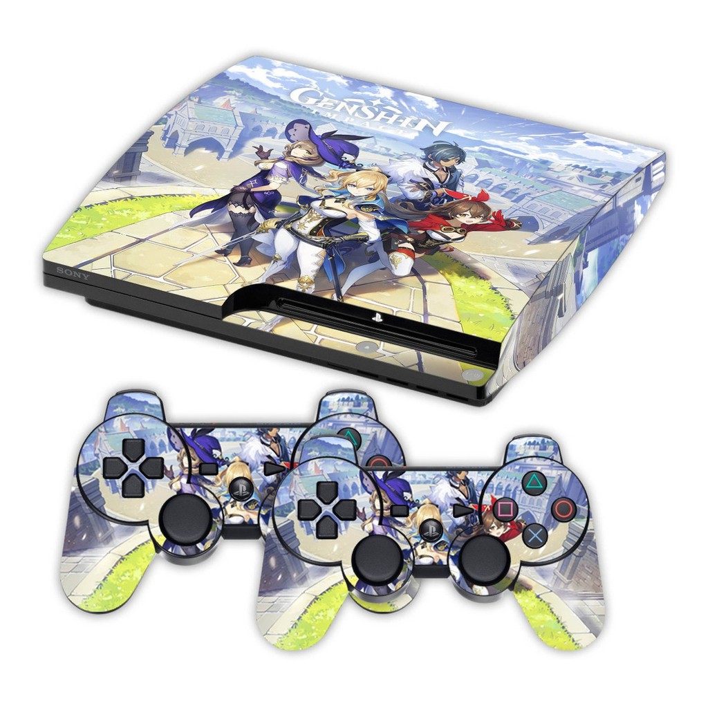 Skin Ps3 Slim (2009) Genshin Impact 205 Shopee Brasil