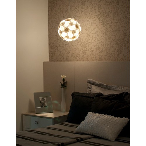 KIT PENDENTE LUMINARIA ( globo branco +lampada+1ml de fio+bocal