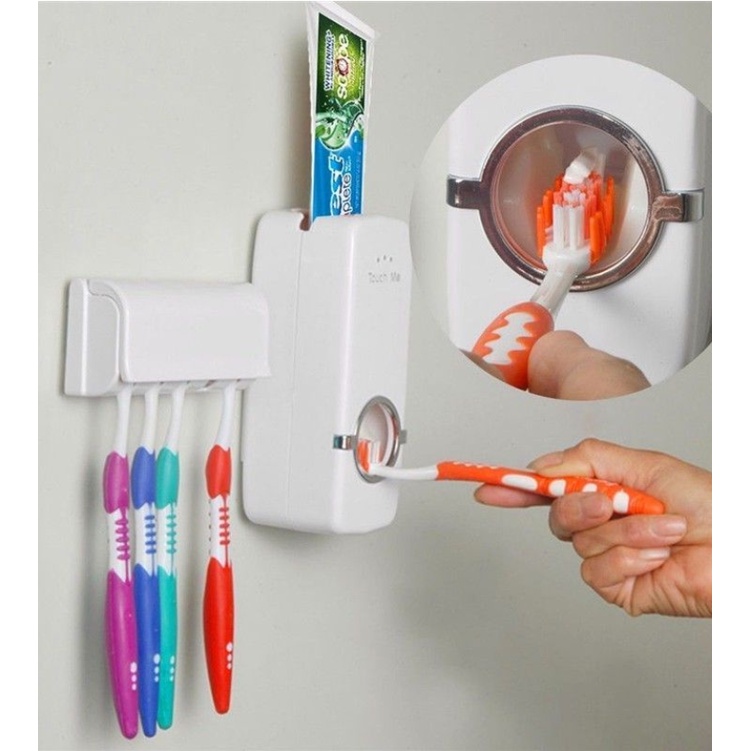 Dispenser Aplicador Creme Dental Pasta Dente Suporte Escovas Shopee