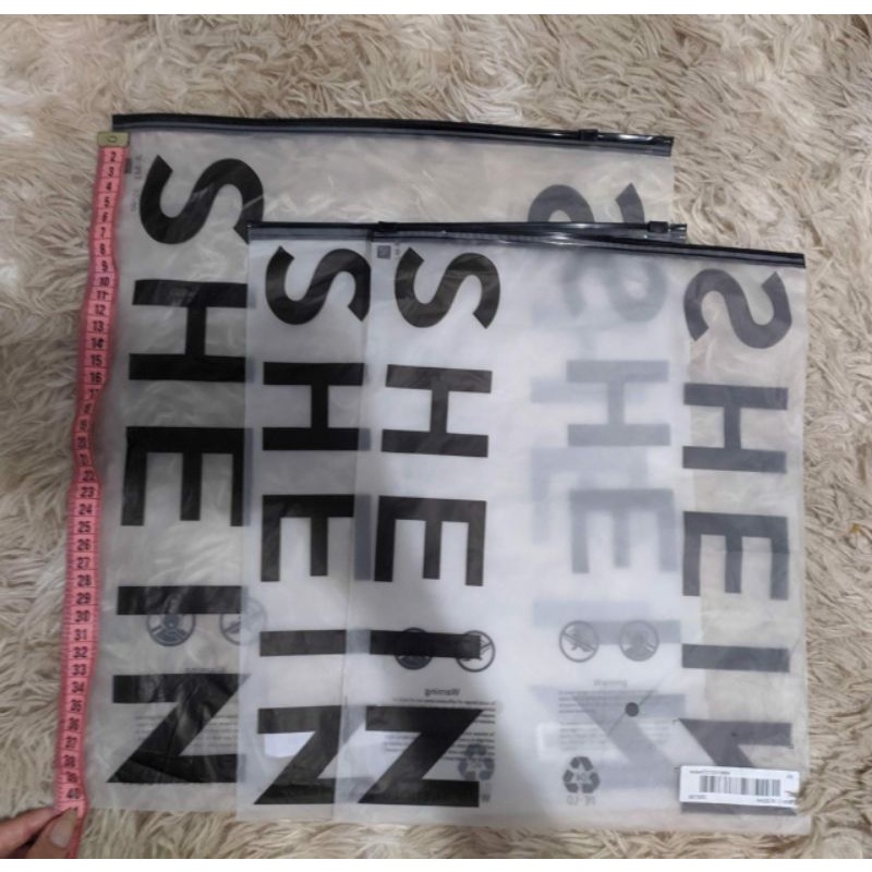 Ziplock Shein com ziper Plástico opaco reutilizavel Saquinho Saco