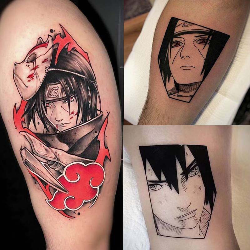 Kit 3 Tatuagens Temporárias Fake Naruto Anime Removível Itachi Sasuke Tatuagem Tattoo | Shopee Brasil 800_x_800_jpg