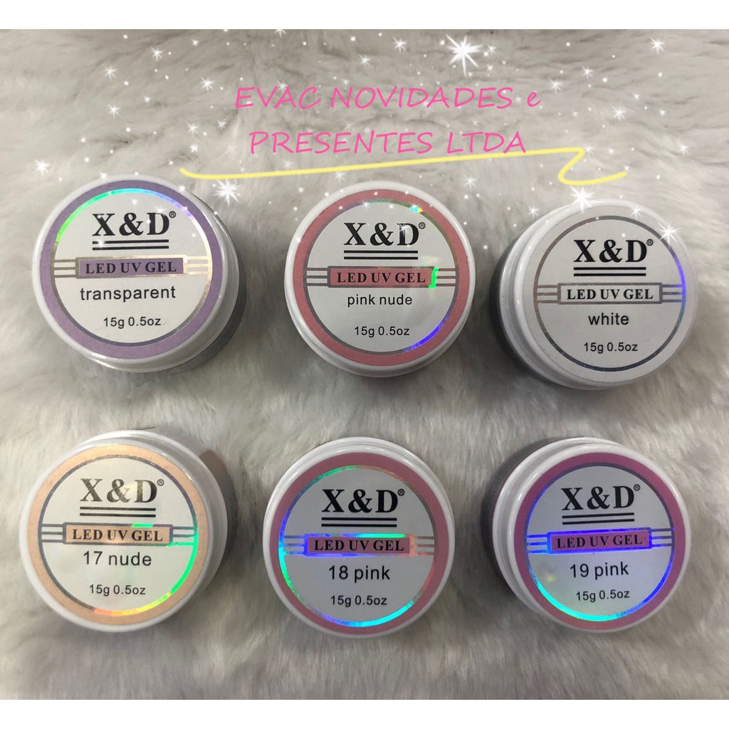 Kit Gel Xed Alongamento Unha Xd 15gr Led Uv X&d Shopee Brasil