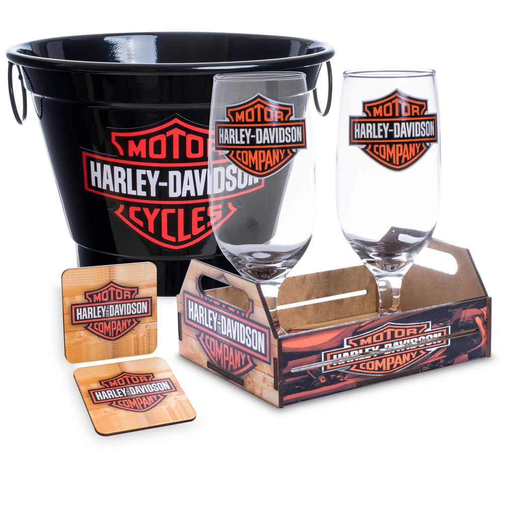 Kit Home Bar Harley Davidson Balde 5,5 lt Shopee Brasil