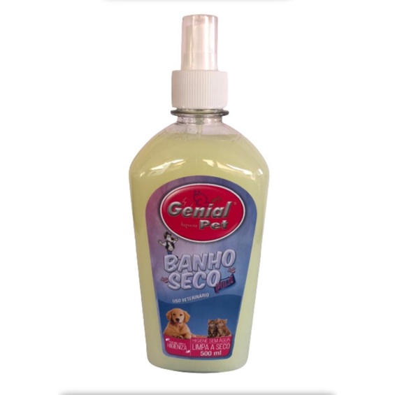 Shampoo Genial Pet Banho Seco Plus Cachorro Gato 500ml O MELHOR BANHO SECO DA SHOPEE!!! Shopee