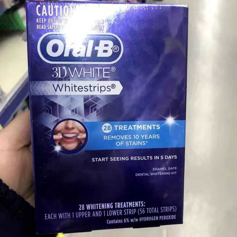 ORAL B Dentes Branqueador Oral Etiqueta Drop Shipping B 3d Whitestrips