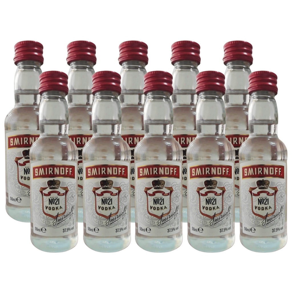 Combo 10 Mini Vodkas Smirnoff 50ml Shopee Brasil