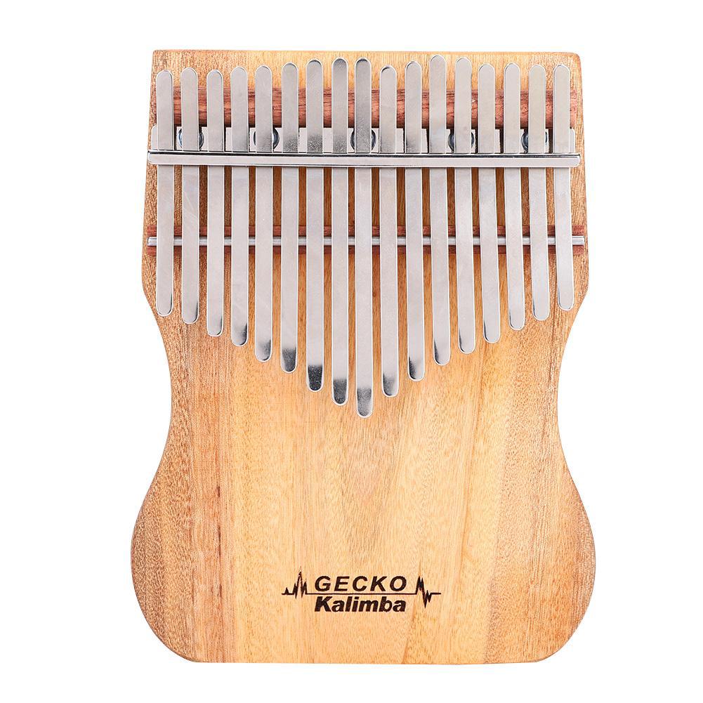 GECKO Kalimba 17Keys Piano de polegar portátil Mbira Sanza