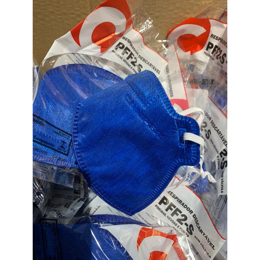 Kit 100 mascara n95 pff2 selo inmetro original camper BeeCost