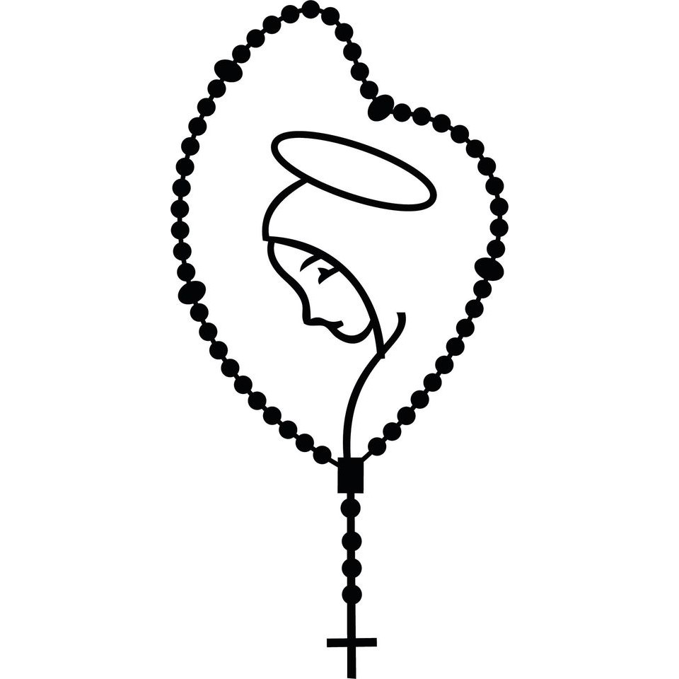 Adesivo terço maria para carro celular vidros etc Shopee Brasil