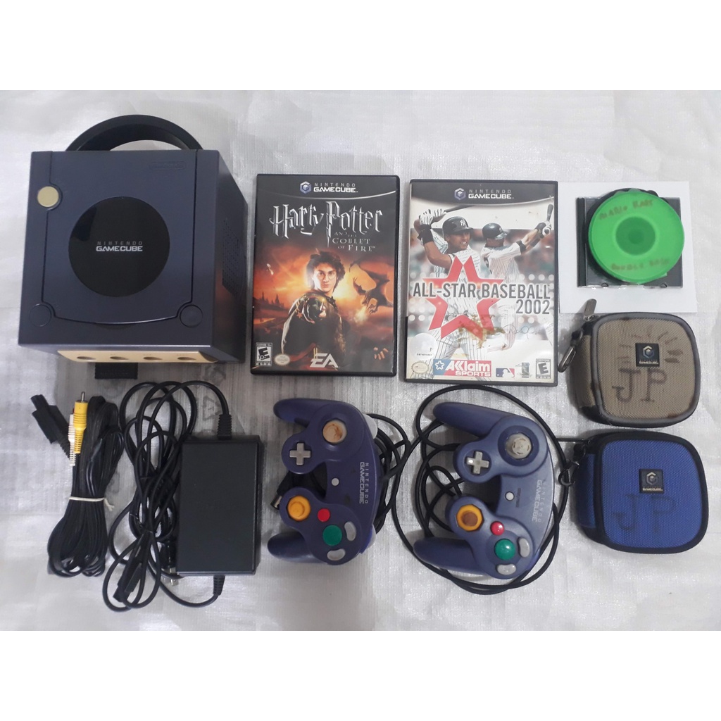Nintendo Gamecube azul completo + 22 jogos originais video game console