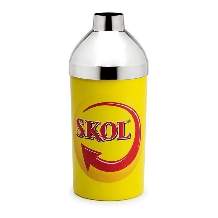 Kit 5 Porta Garrafa de Cerveja Termico 600ML Skol Bar Restaurante