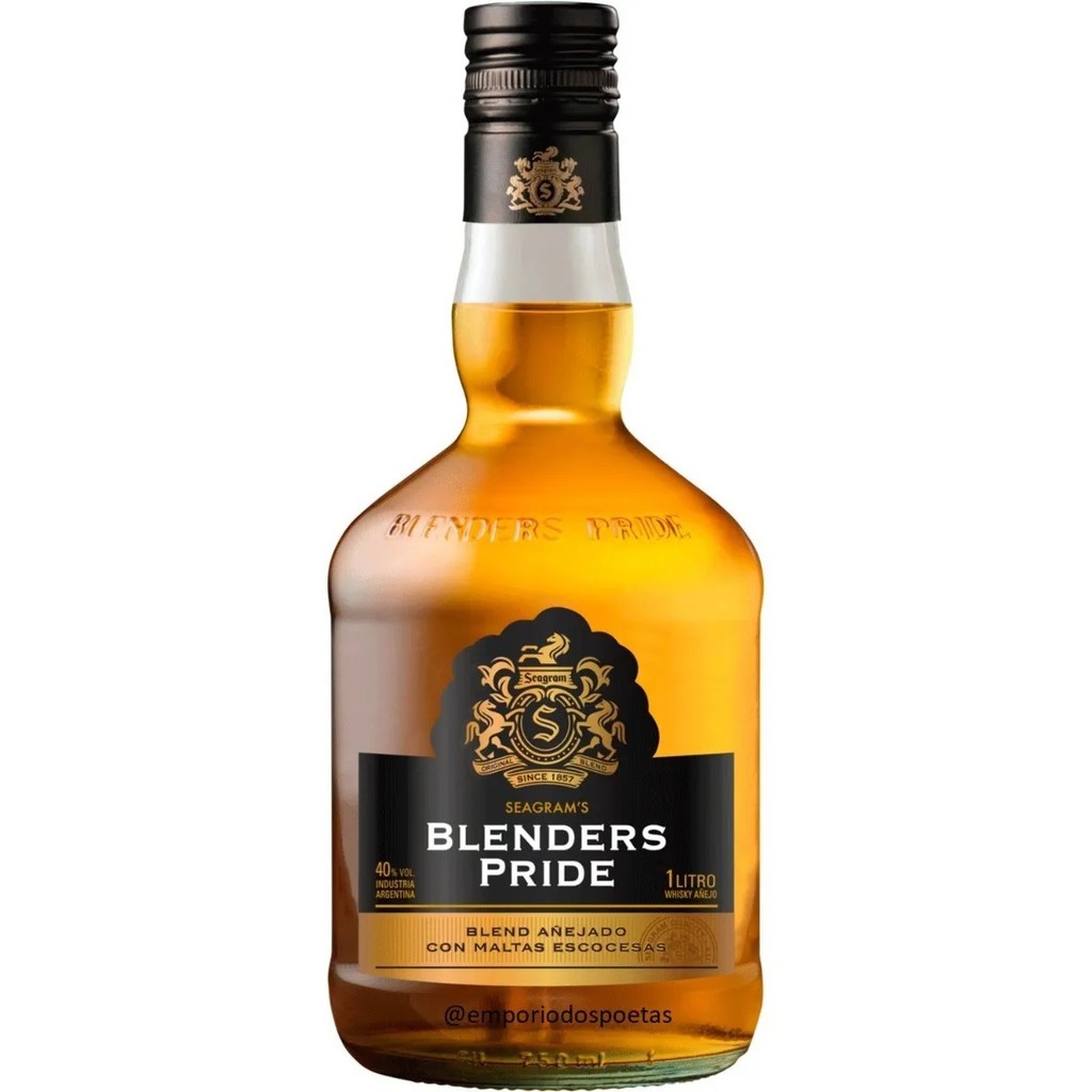 Whisky Blenders Pride 1 Litro 100 Original Shopee Brasil